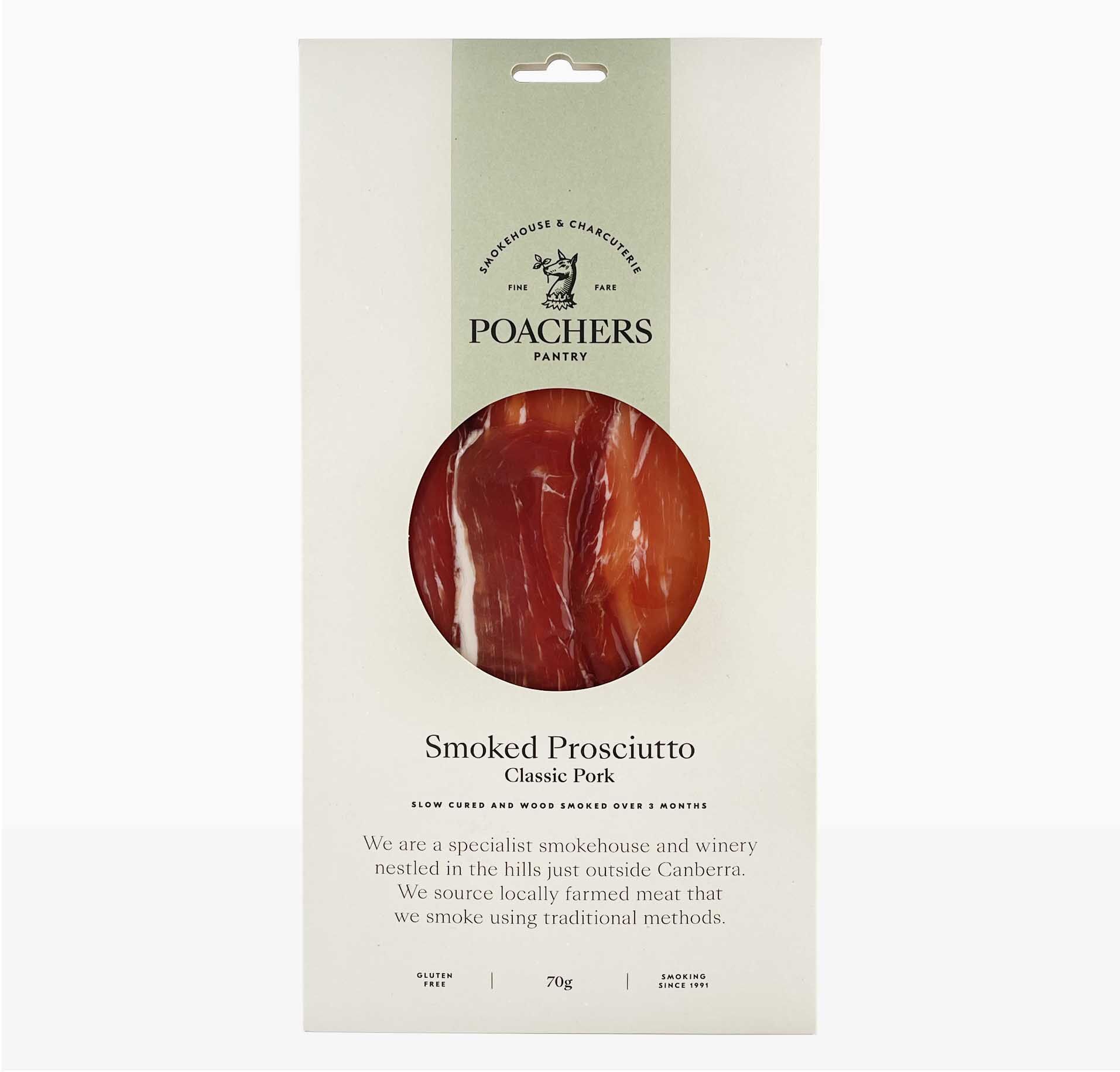 Poaches Pantry Smoked Proscutto