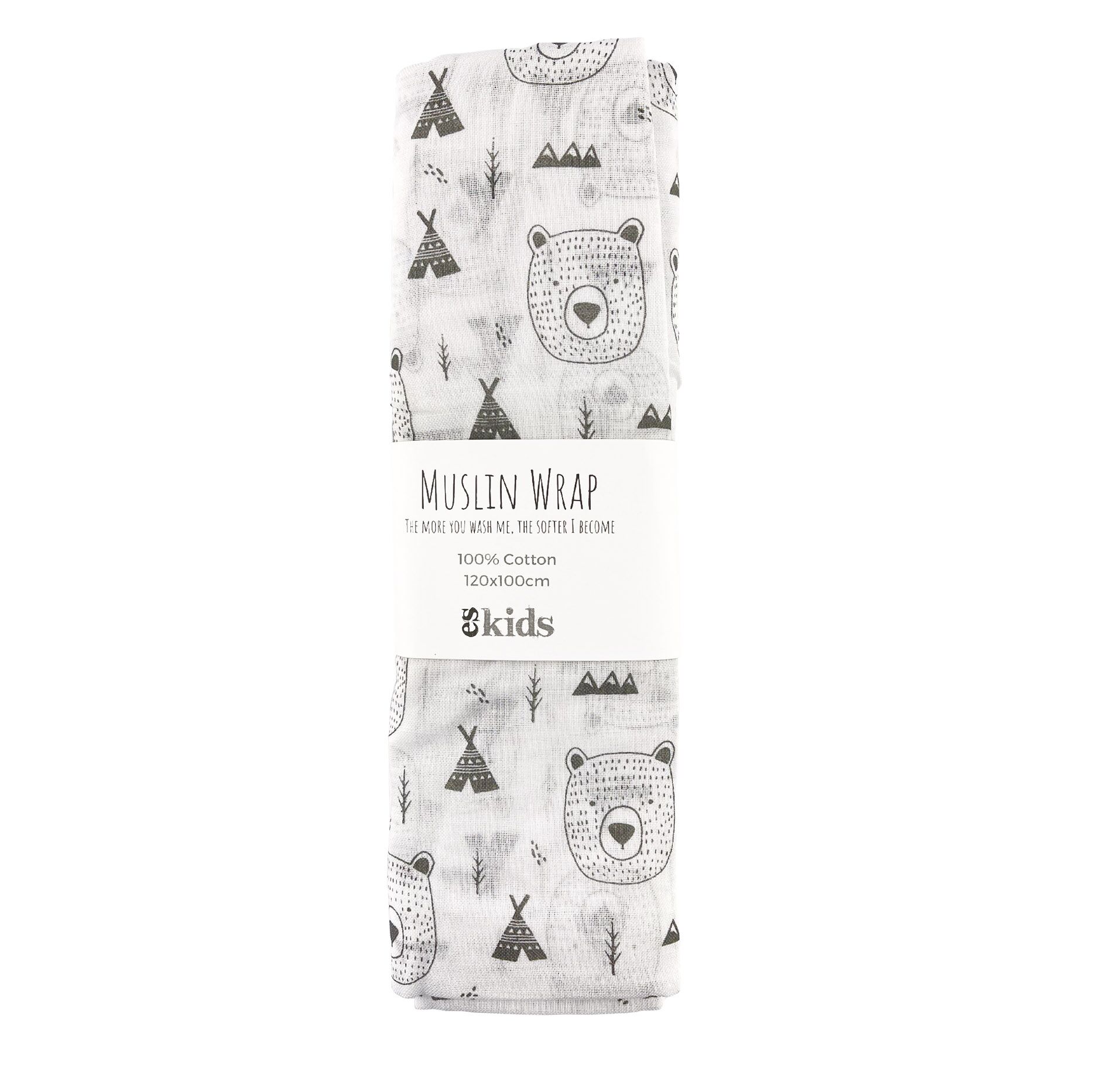 Bear Muslin Wrap