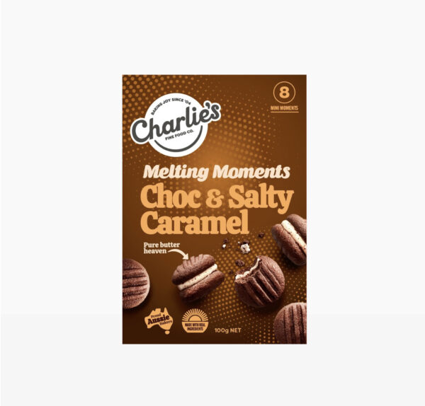 Charlie's Choc & Salty Caramel Melting Moments