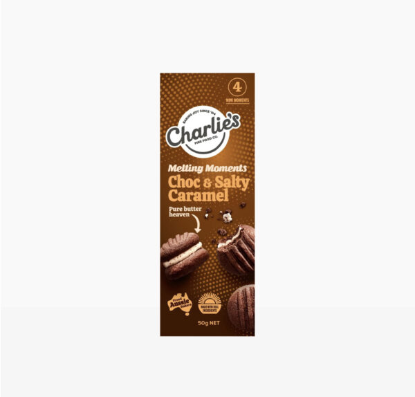 Charlie's Choc Salty Melting Moments 50g
