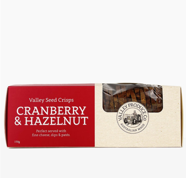 Valley Product Co Cranberry and Hazelnut crisps