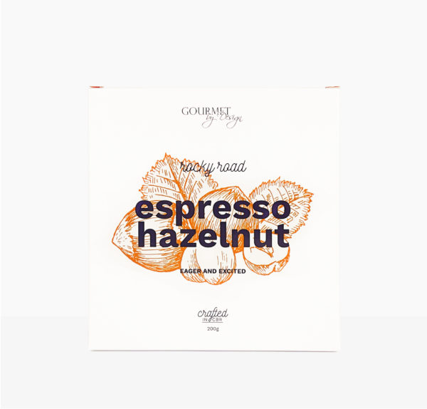 Gourmet by Design Espresso Hazelnut Dark Choc Rocky Road