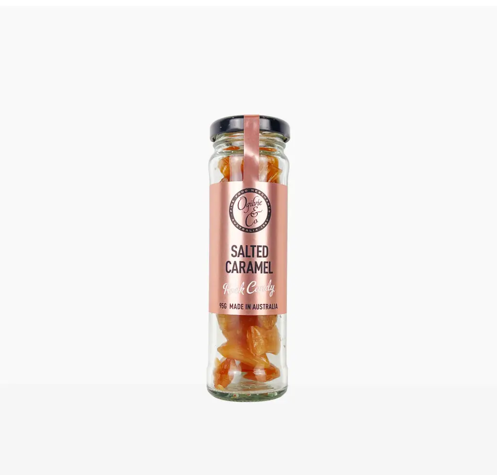 Salted Caramel Rock Candy