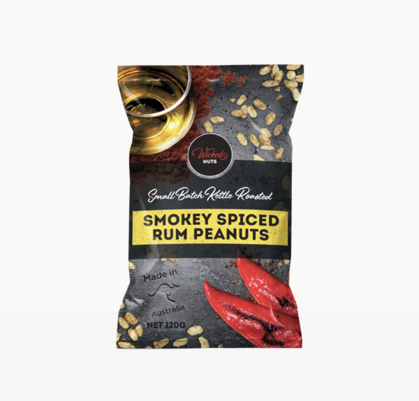 Wicked Nuts Smokey Spiced Rum Peanuts