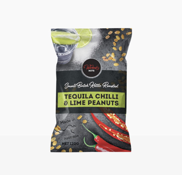 Wicked Nuts Tequila Chilli and Lime Peanuts