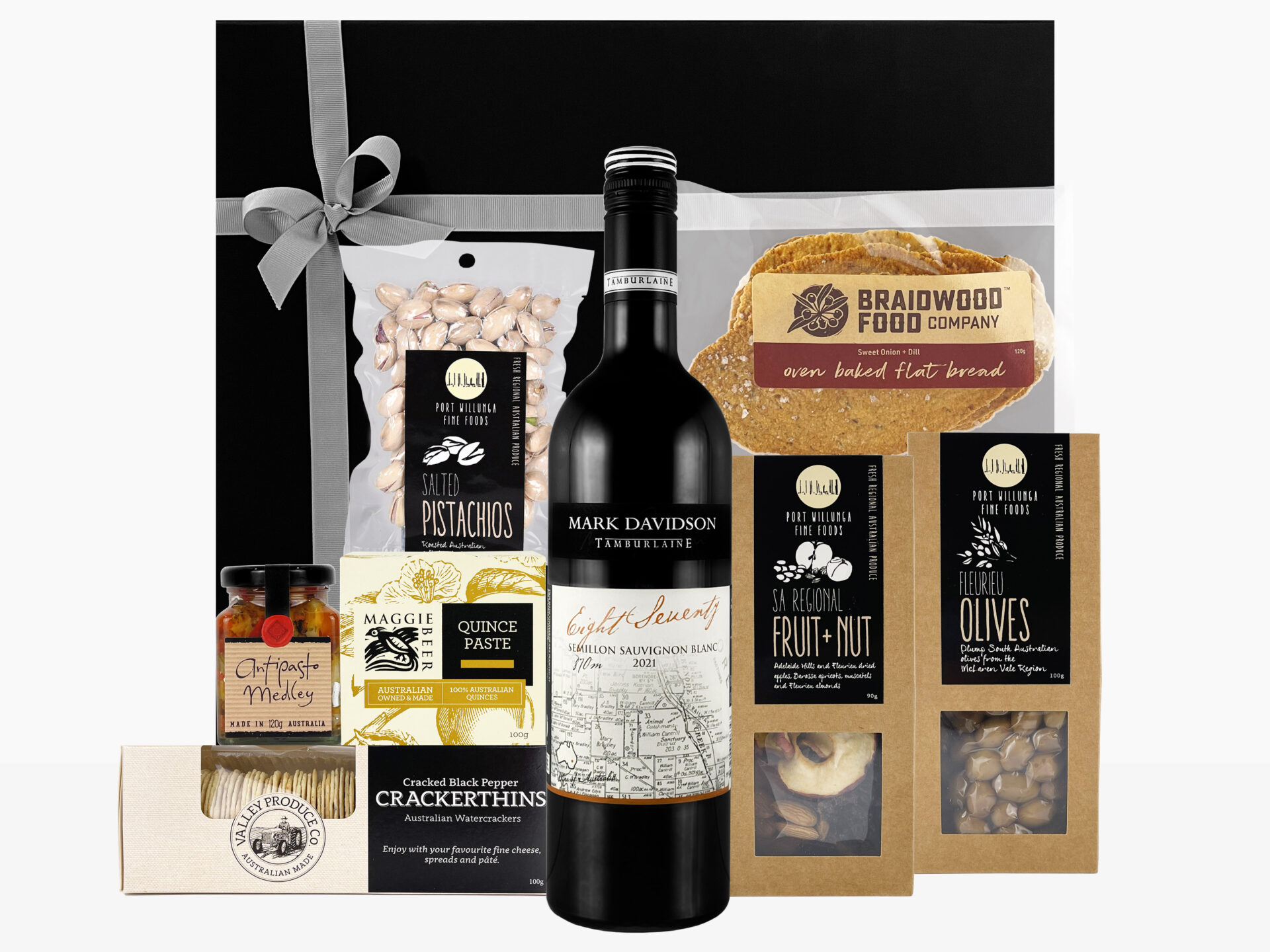 White Wine & Antipasto Hamper - Gourmet by Design