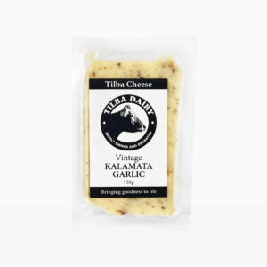 Tilba Vintage Kalamata Garlic Tasty Cheese