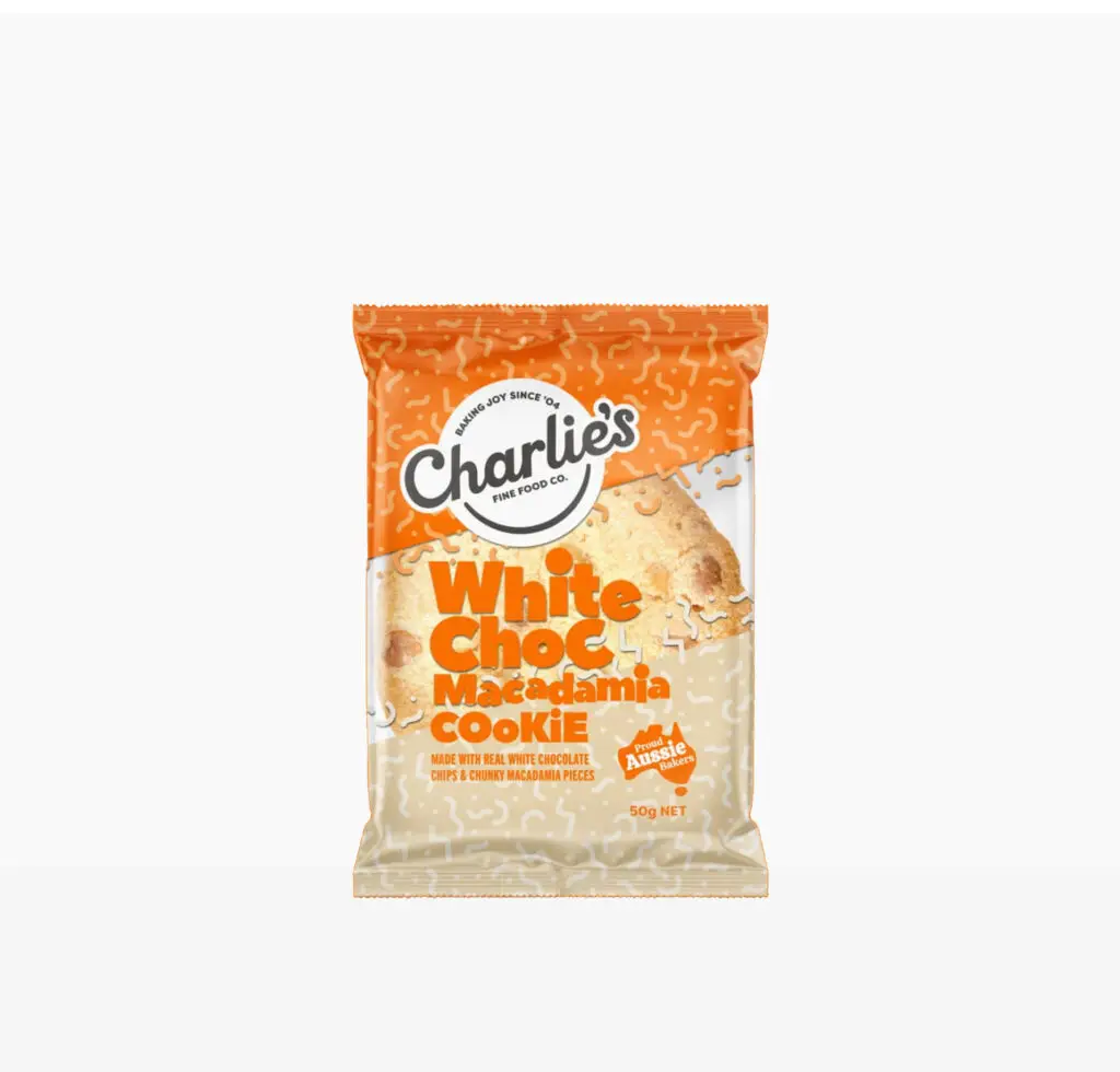 White Choc Macadamia Cookie Charlie's
