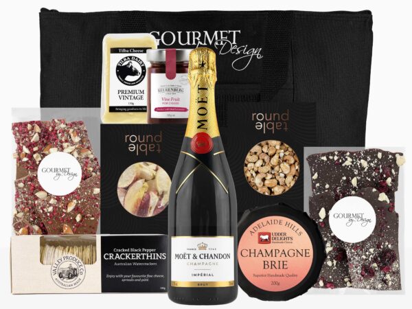 Moet, Cheese & Chocolate Tote Hamper