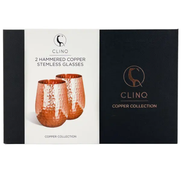 Clinq Copper Stemless Glasses