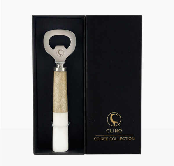 Clinq Timber & Marble Bottle Opener