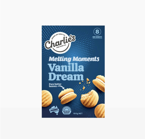 Charlie's Vanilla Dream Melting Moments 100g