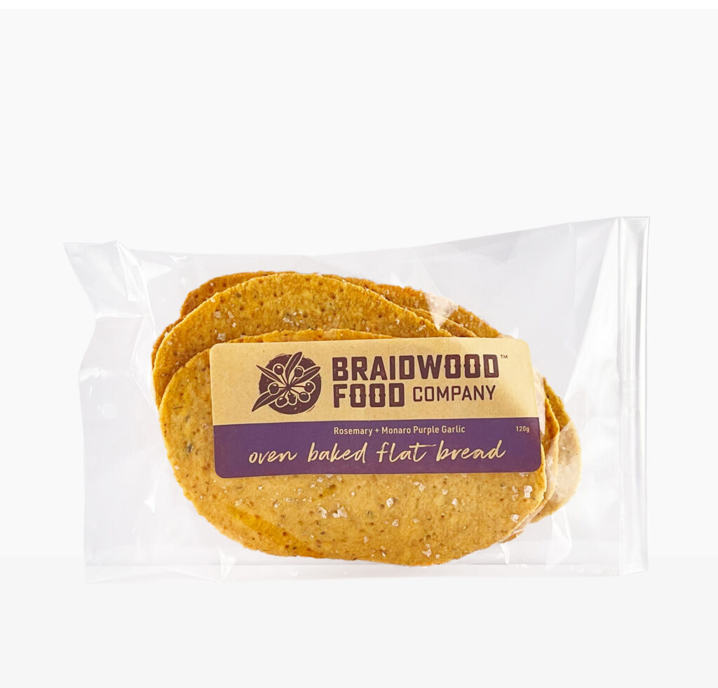 Rosemary & Monaro Purple Garlic Flat Bread