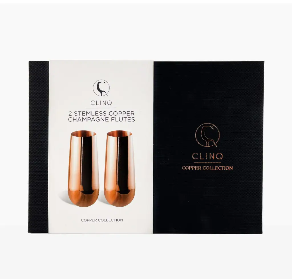 Copper Champagne Flutes