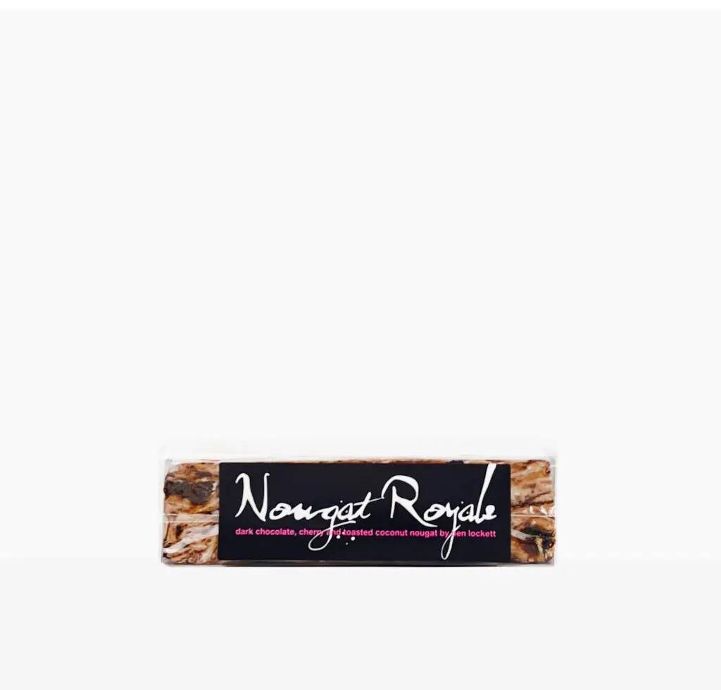 Dark Chocolate Cherry Coconut Nougat