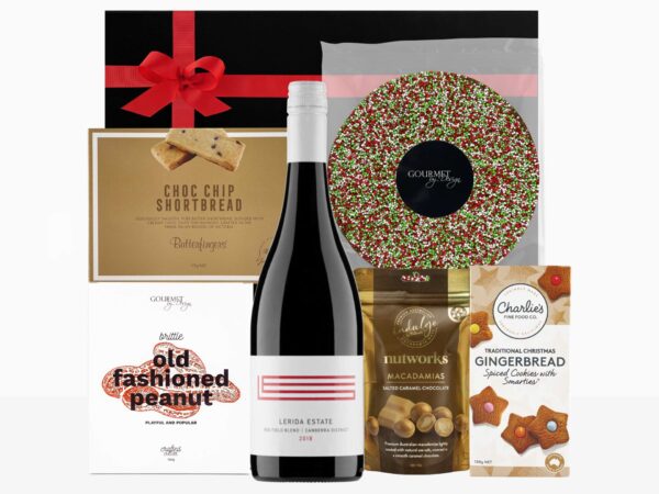 Red Wine & Christmas Treats Hamper