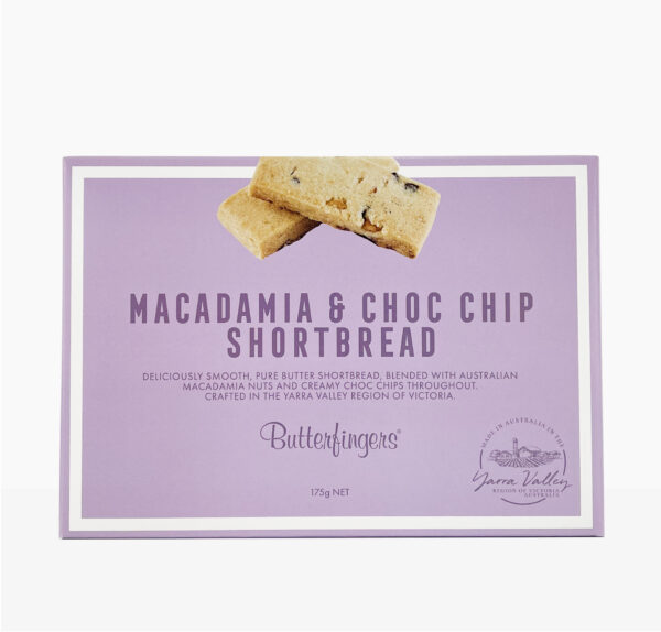 Butterfingers Macadamia & Choc Chip Shortbread