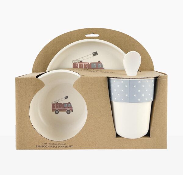 Fire Truck Dinner Set