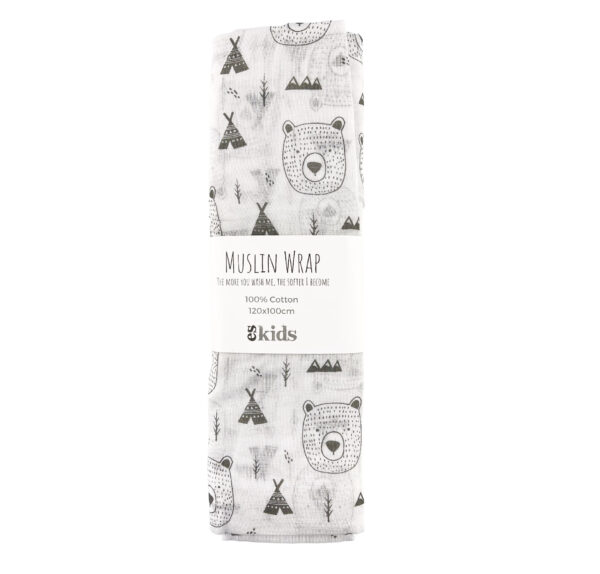 Bear Muslin Wrap