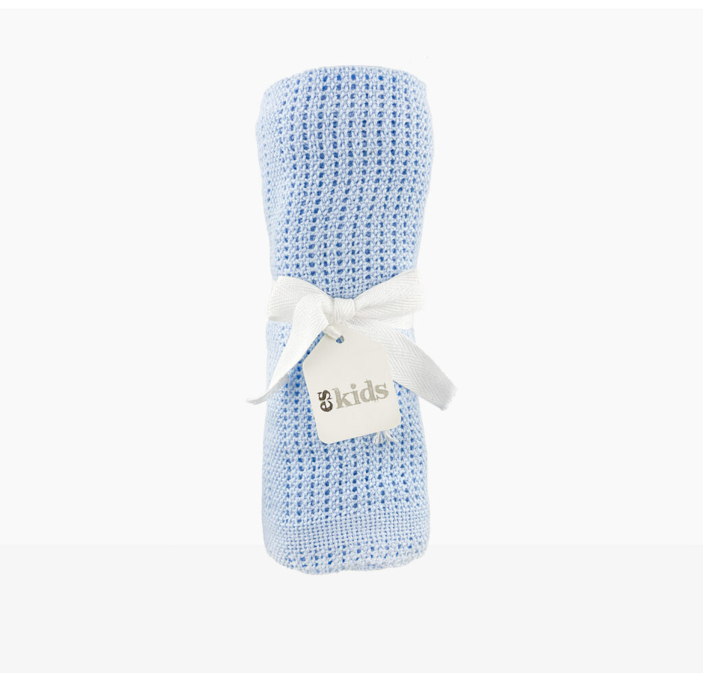 Blue Cotton Baby Blanket