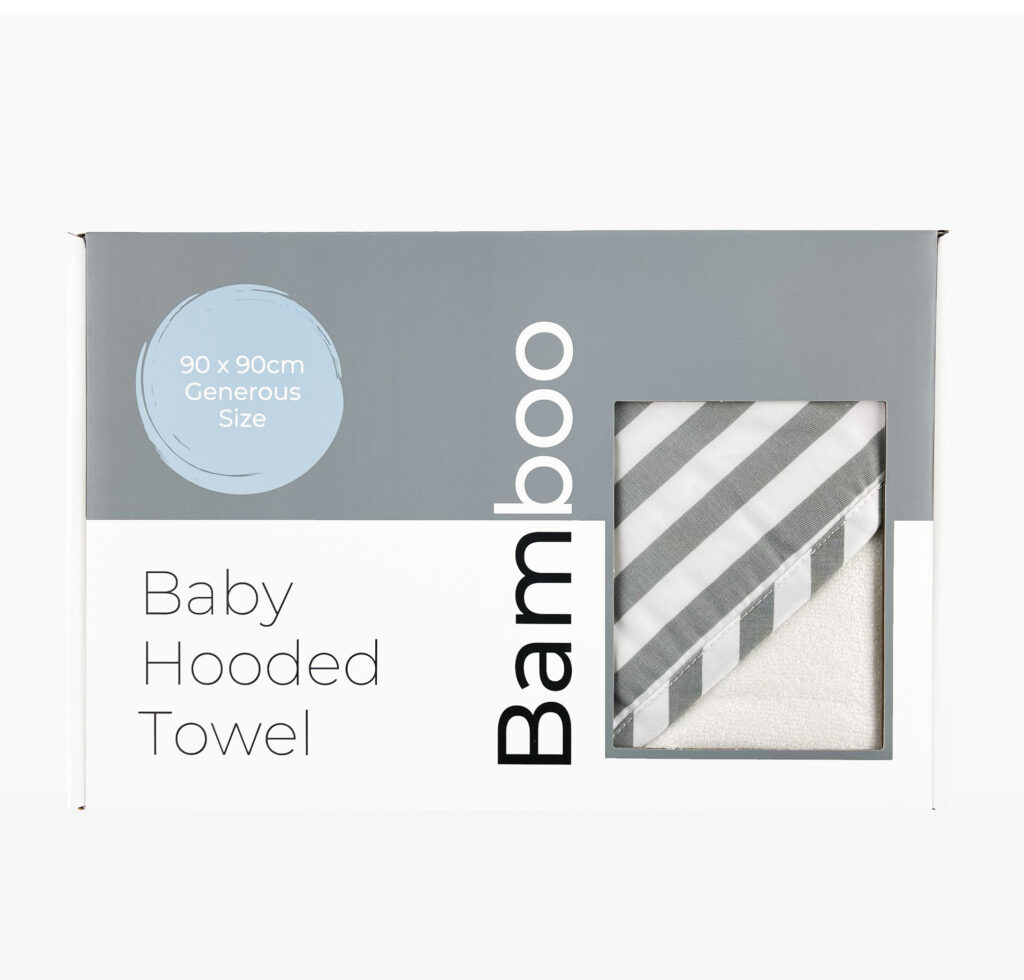Grey Bamboo Hooded Towel