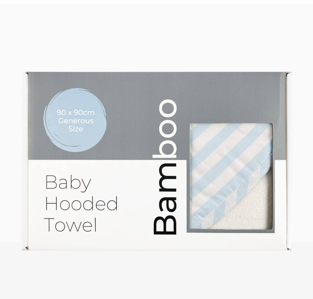 Blue Bamboo Hooded Towel