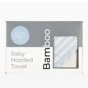 Light Blue Bamboo Hooded Bamboo Towel