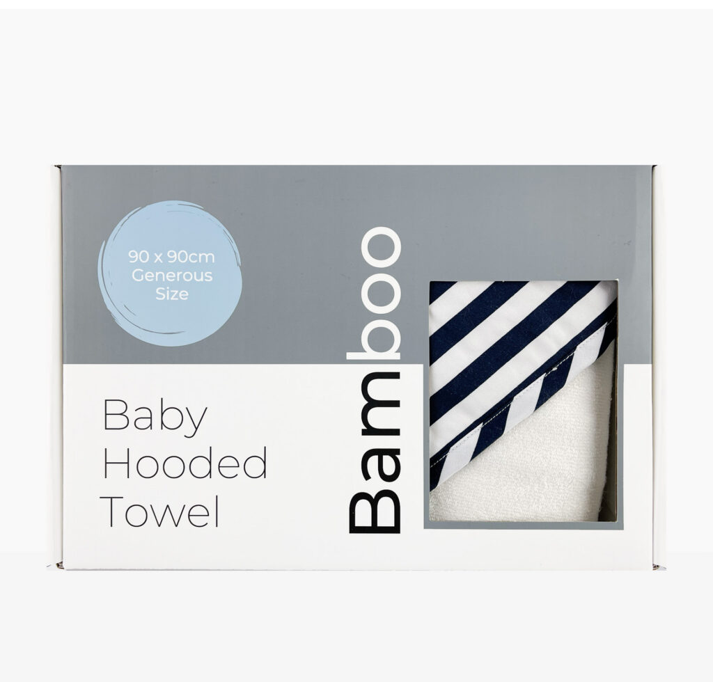 Navy Bamboo Hooded Towel