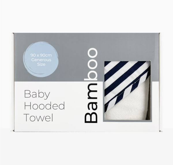 Bamboo Hooded Towel - Navy