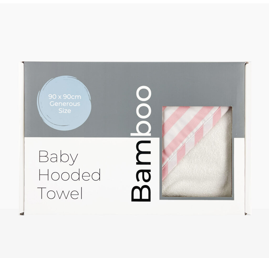Pink Bamboo Hooded Towel