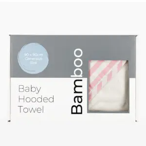 Pink Bamboo Hooded Towel