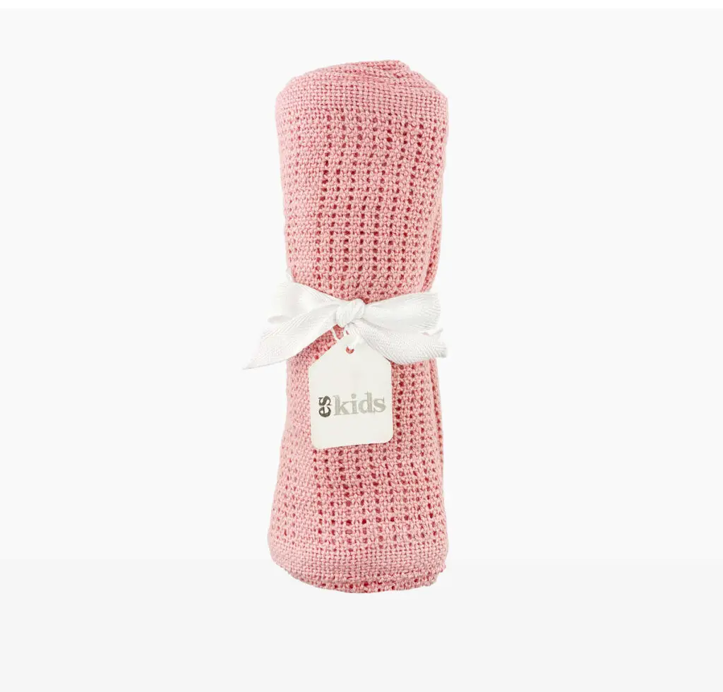 Pink Cotton Baby Blanket
