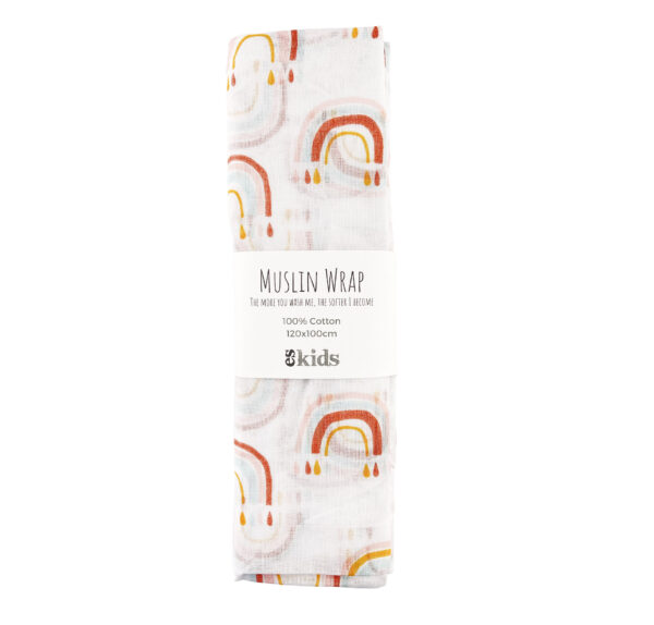 Rainbow Muslin Wrap