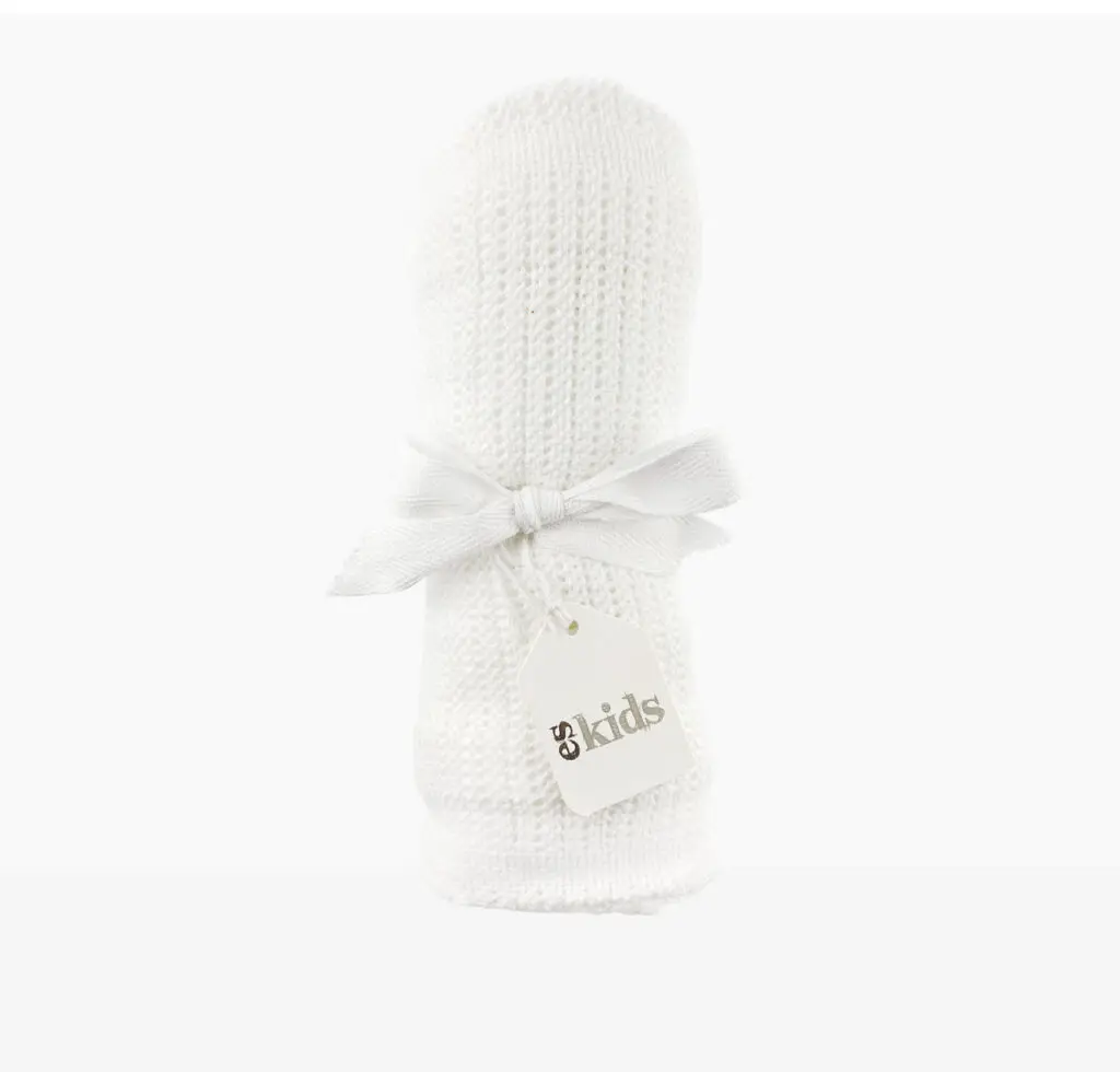 White Cotton Baby Blanket