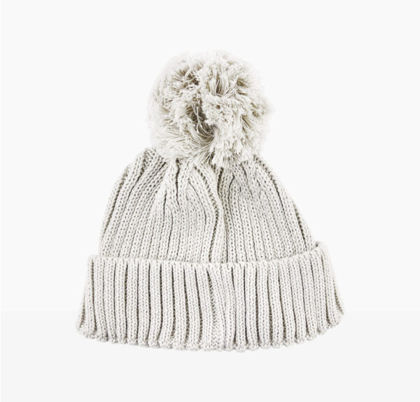 Knitted Baby Beanie Grey