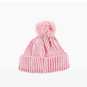 Knitted Baby Beanie Pink