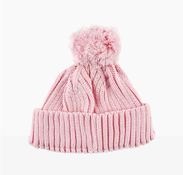 Knitted Baby Beanie Pink