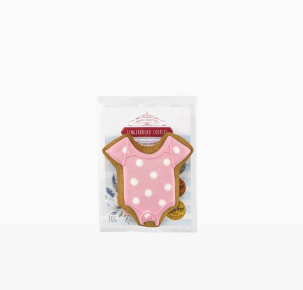 Adri's Gingerbread Pink Baby Suit
