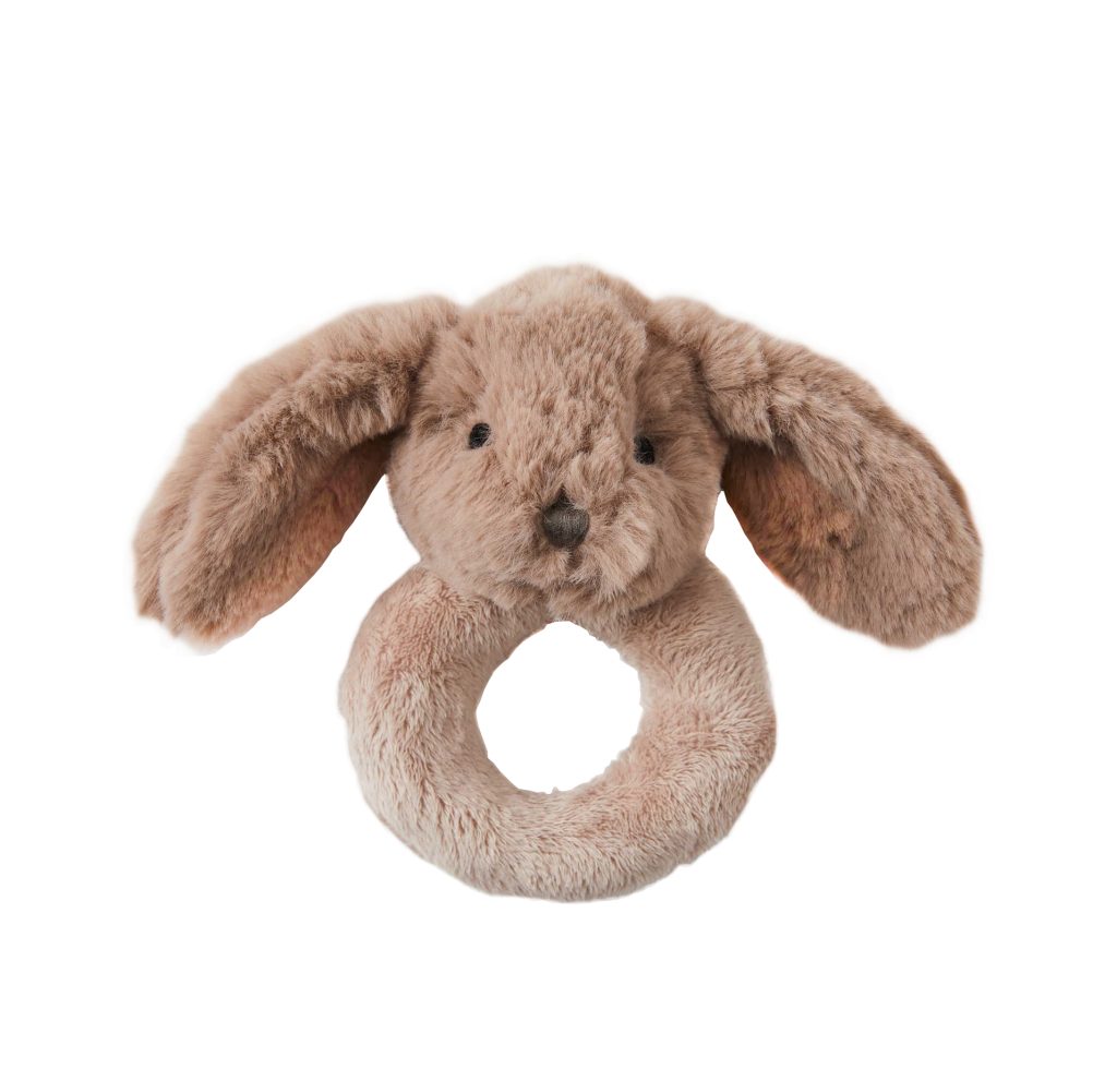 Taupe Bunny Rattle