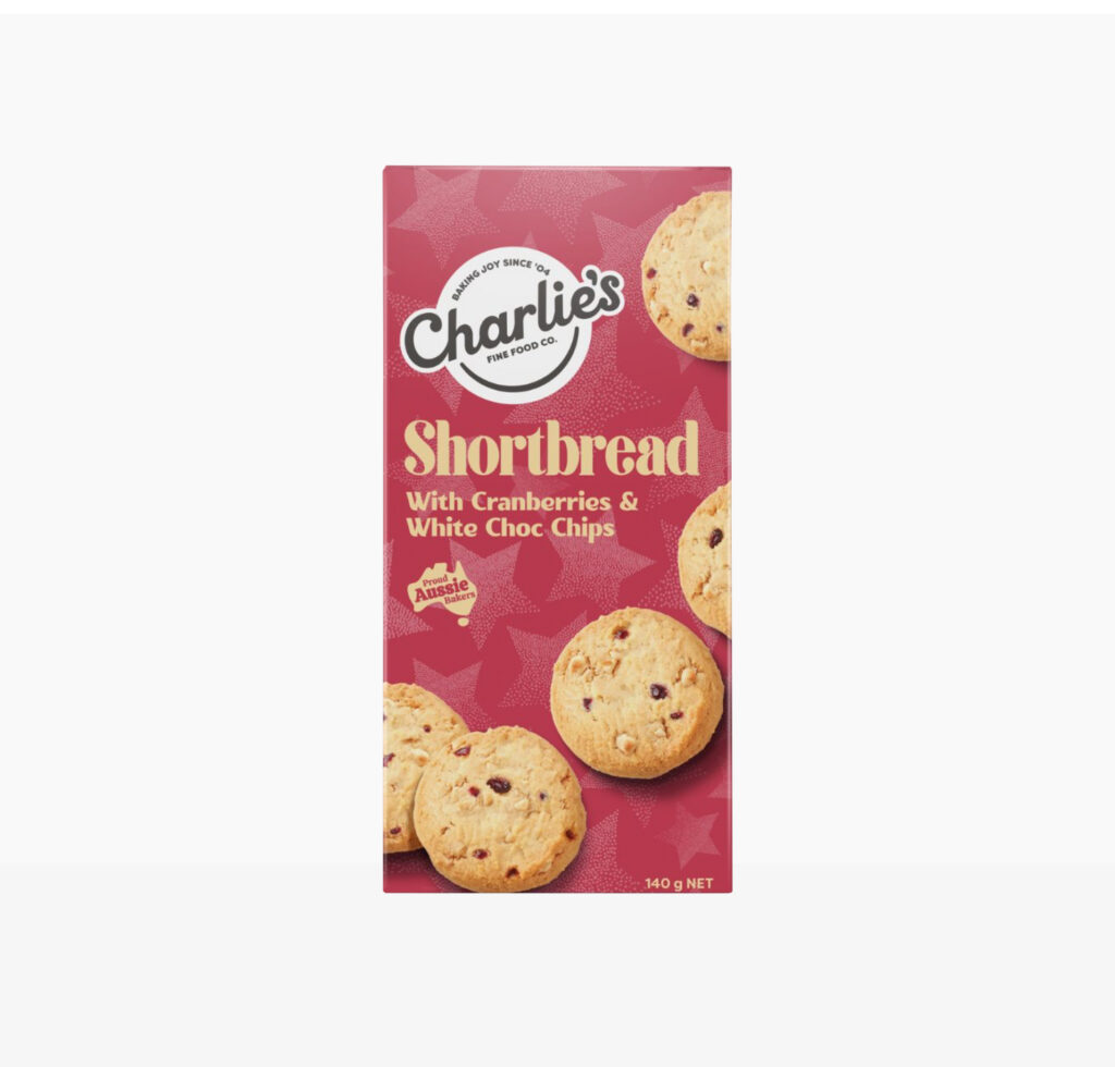 Cranberry & White Choc Shortbread